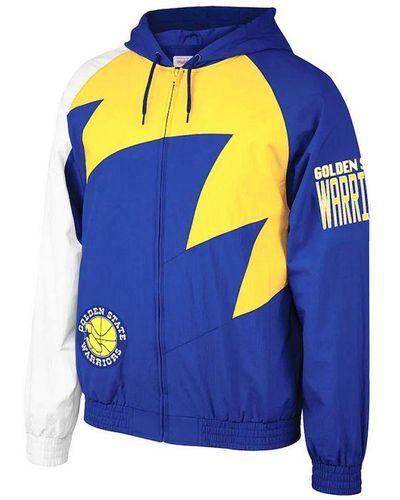 Mitchell & Ness Golden State Warrior Track Jacket - Blue