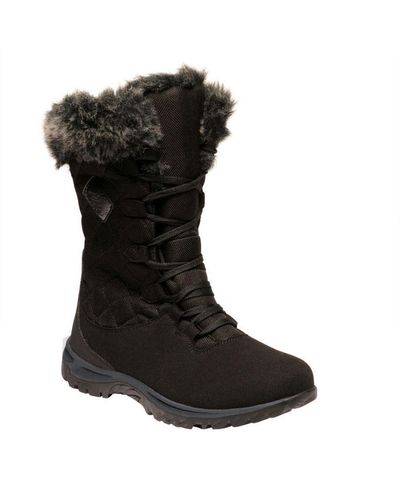 Regatta Newley Thermo Winter Quilted Snow Boots - Black