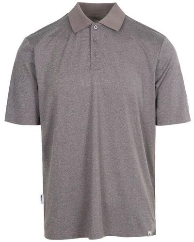 Trespass Gedding Polo Shirt (Dark Marl) - Grey