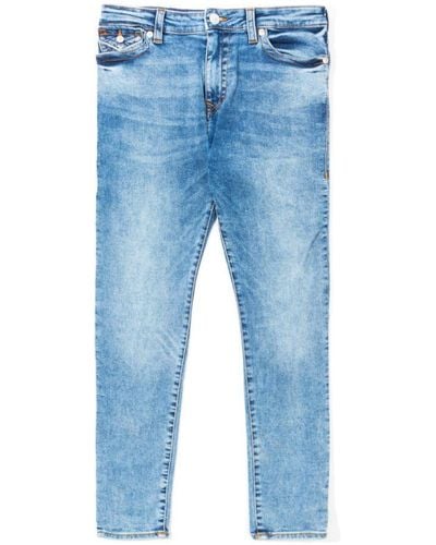 True Religion Jennie Mid Rise Flap Pocket Jeans, Denim - Blauw