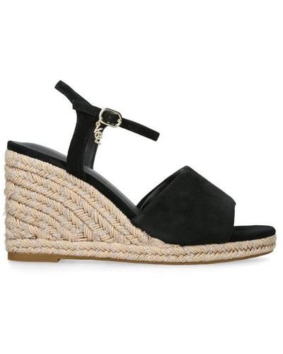 Kurt Geiger Suede Kgl Wedge Heels - Black