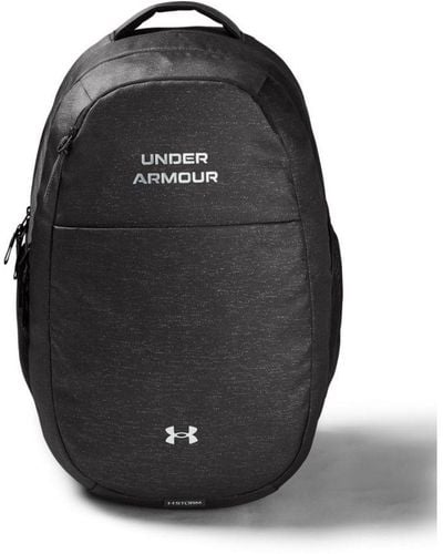 Under Armour Unisex Adult Hustle 3.0 Backpack, Grey Heather Black, OSFA