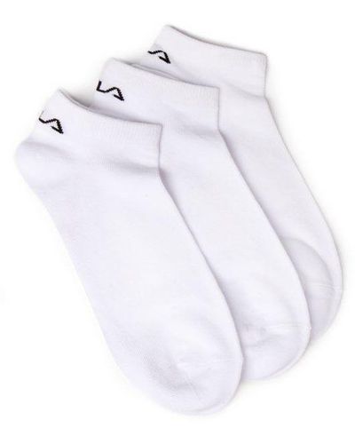 Fila 3 Pack Trainer Socks - White