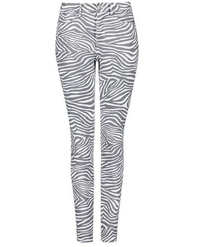 NYDJ Ami Skinny Jeans Print Premium Denim | Kenya Zebra - Grijs