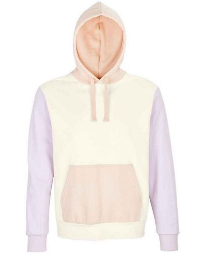 Sol's Adult Collins Contrast Organic Hoodie (Off) - White