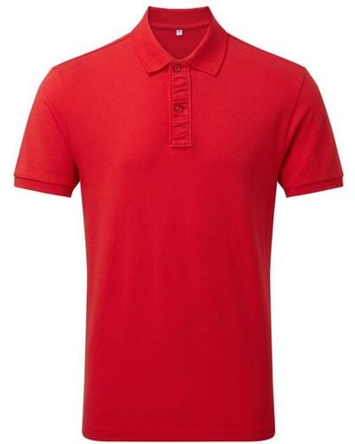 Asquith & Fox Infinity Stretch Polo Shirt (Cherry) - Red