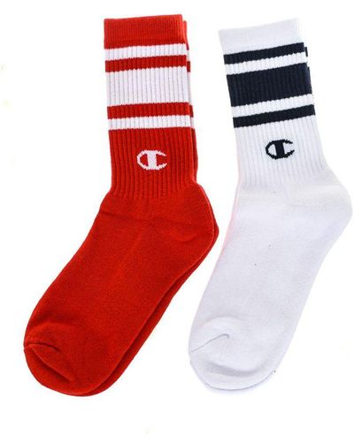 Champion Pack-2 High-top Sports Socks Y08su For Men - Red