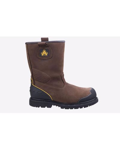 Amblers Safety Fs223 Waterproof Boots - Brown