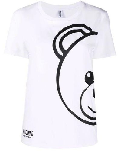 Moschino Ondergoed Bedrukt T-shirt - Wit