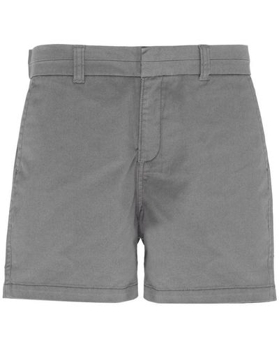 Asquith & Fox Ladies Classic Fit Shorts (Slate) - Grey