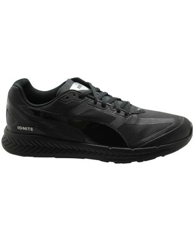 PUMA Ignite Matt & Shine Trainers Running Shoes Sports 359718 02 B33E - Black