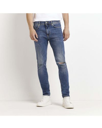 River Island Jeans Denim Slim Fit - Blue