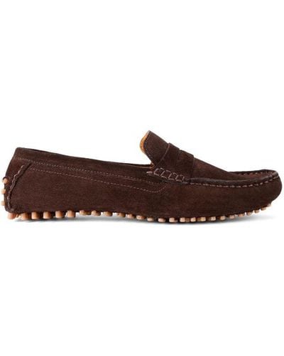 KG by Kurt Geiger Suede Rocky Loafers - Brown