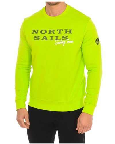 North Sails Long-Sleeved Crew-Neck Sweatshirt 9022970 - Yellow