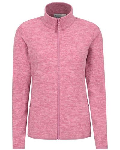Mountain Warehouse Ladies Snowdon Ii Melange Full Zip Fleece Jacket () - Pink