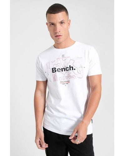 Bench 'Hawes' Cotton Graphic Print T-Shirt - White