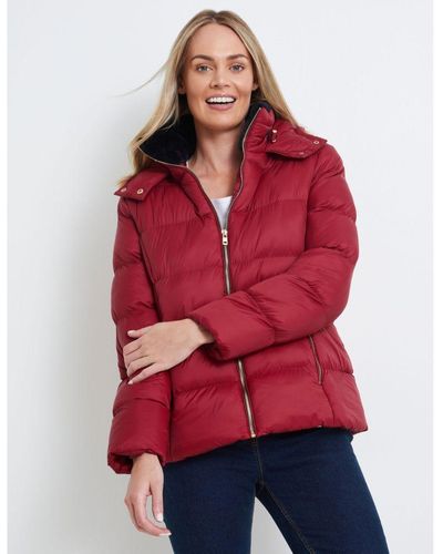 RIVERS Wide Panel Padded Jacket - Red