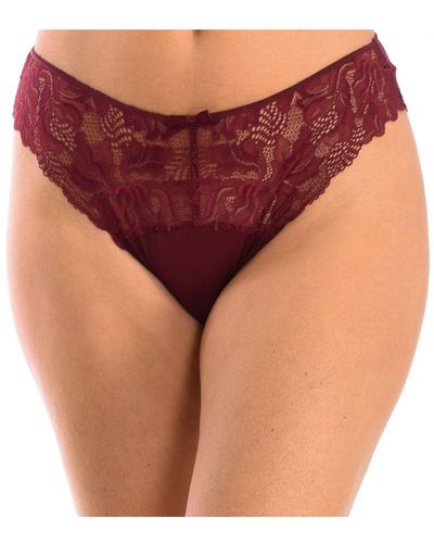 DIM Micro Tulle Knickers With Inner Lining 008H5 - Red