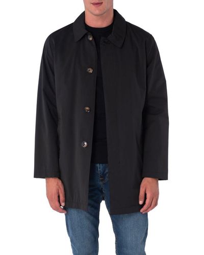 Harry Brown London Harry London Single Breasted Trench Coat - Black