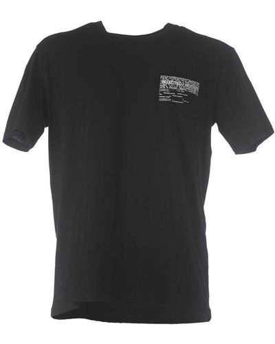 SELECTED T-shirt Geselecteerd Slhrelaxajax Print Ss O-hals - Zwart