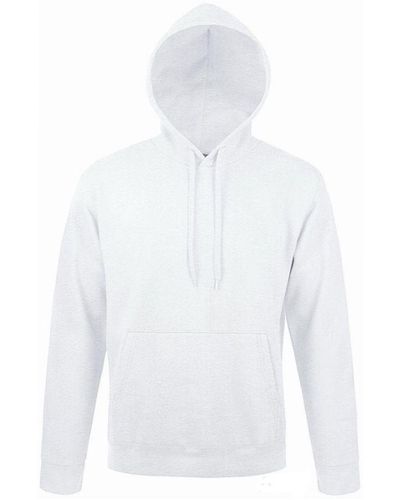 Sol's Snake Hooded Sweatshirt / Hoodie () Cotton - White