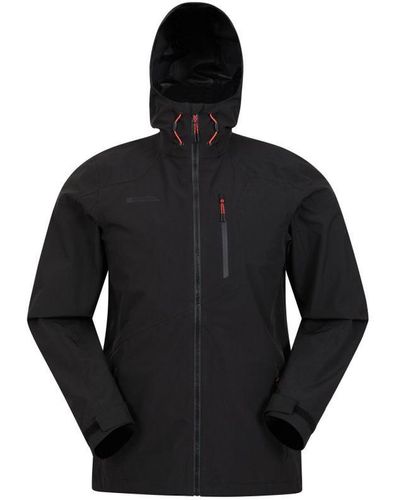 Mountain Warehouse Bachill Three Layer Waterproof Jacket () - Black