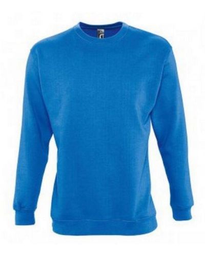 Sol's Supreme Plain Cotton Rich Sweatshirt (Royal) - Blue