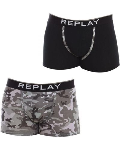 Replay Pack-2 Boxers I101196 - Black