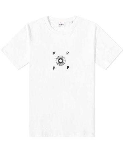 Burberry X Pop Trading Company Zack T-shirt In Wit