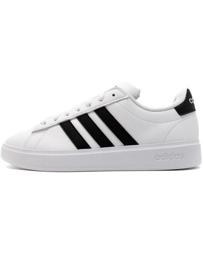 adidas "grand Court 2.0 ""white Black"" Sneakers" - Wit
