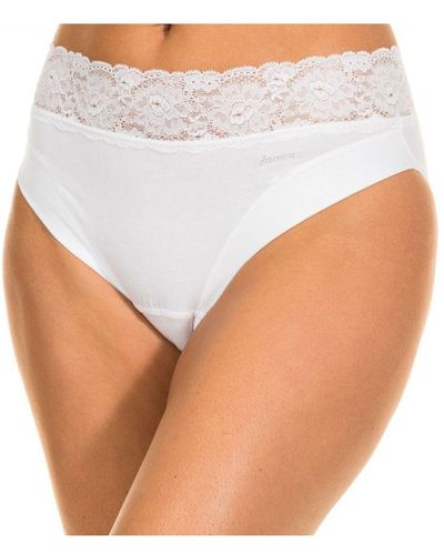 Janira Dolce Waist Briefs Elastic And Breathable Fabric 1031786 - White