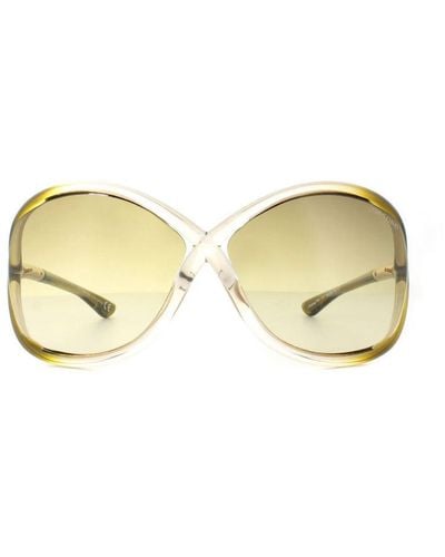 Tom Ford Sunglasses 0009 Whitney 74F Transparent Fade Gradient - Brown