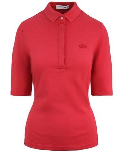 Lacoste Slim Fit Polo Shirt Cotton - Red