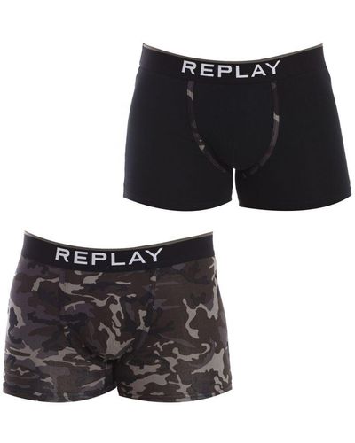 Replay Pack-2 Boxers I101196 - Black