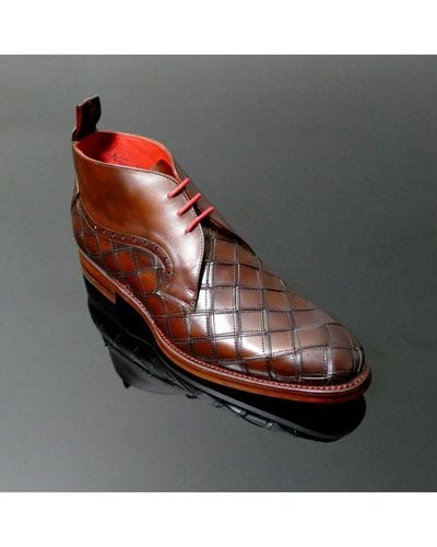 Jeffery West Page 'saruman' Hand Weaved Chukka Boot Leather - Grey