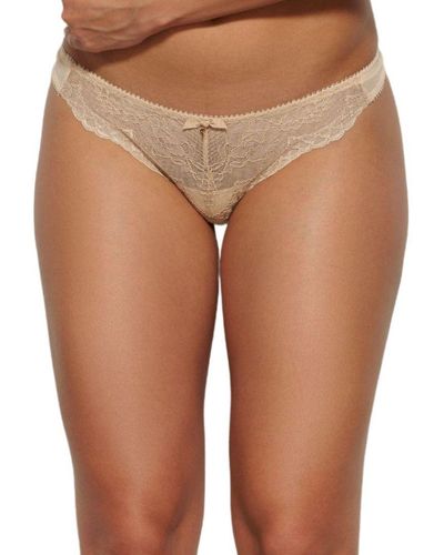 Gossard Superboost Lace Thong - Brown