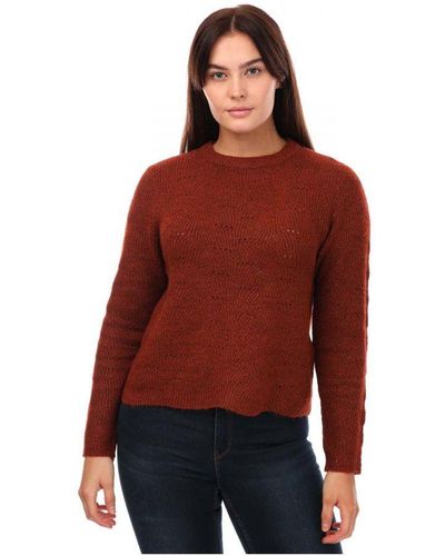 ONLY Womenss Lolly Jumper - Red