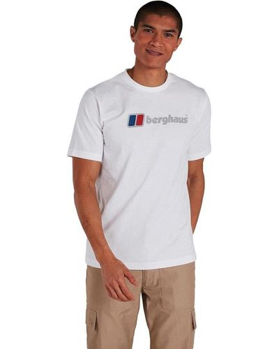 Berghaus Biologisch Groot Logo T-shirt In Wit