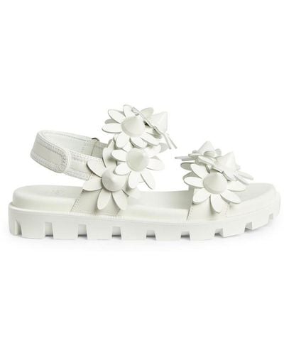 Christian Louboutin Daisy Spikes Cool Sandals Leather - White