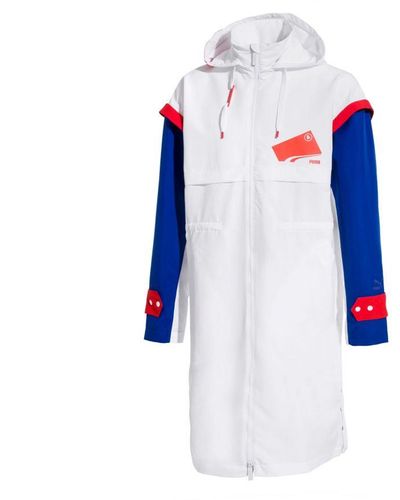 PUMA X Ader Error Full Zip Hooded Parka Jacket 578555 02 Textile - White