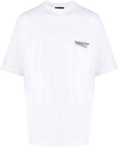 Balenciaga Oversized T-shirt Met Politiek Campagnelogo En Print In Wit