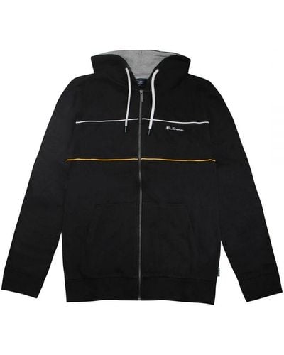 Ben Sherman Logo Track Jacket Cotton - Black