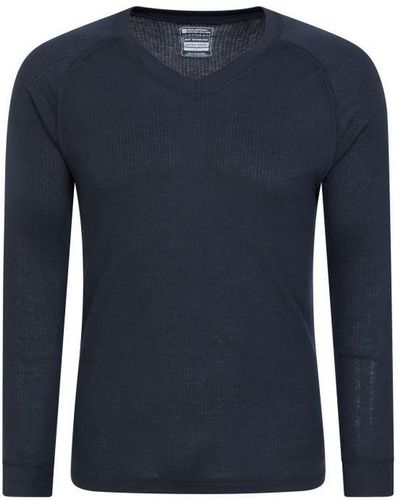 Mountain Warehouse Talus V Neck Thermal Top - Blue