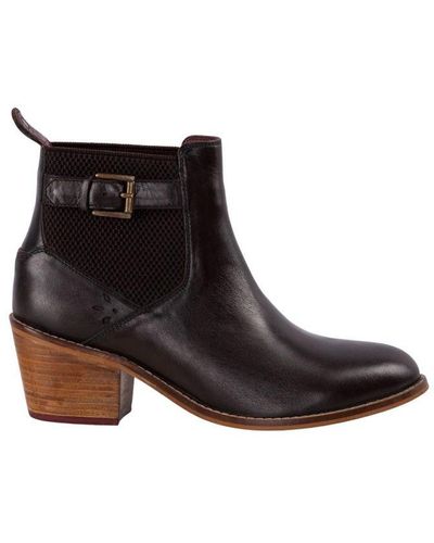 Goodwin Smith Ladies Chloe Heeled Chelsea Boot Leather - Brown
