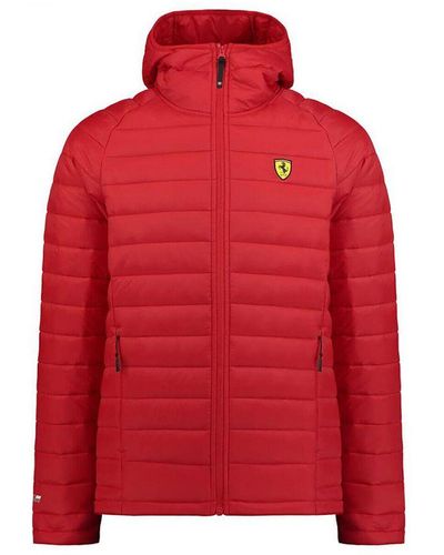 Ferrari Outdoorjas Quilted Jacket Rood