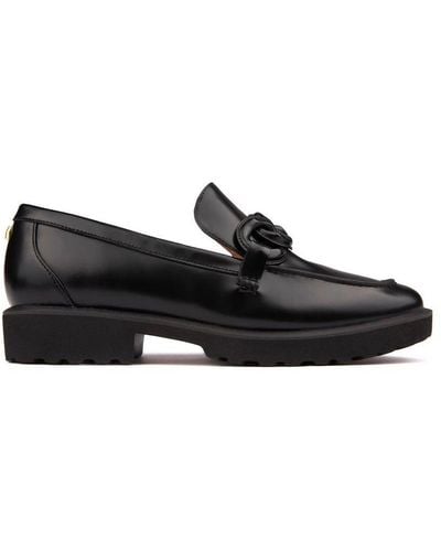 Cole Haan Geneva Chain Loafer Shoes - Black