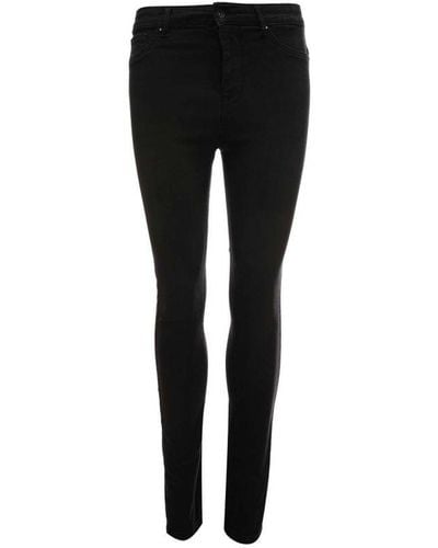 ONLY Womenss Mila-Iris High Waist Skinny Jeans - Black