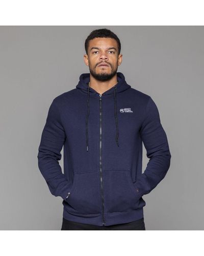 MYT Embroidery Zip Up Hoodie Cotton - Blue
