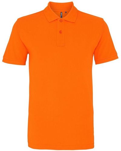 Asquith & Fox Poloshirt Met Korte Mouwen (oranje)