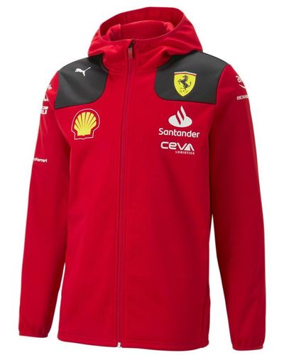 PUMA Scuderia Ferrari 2023 Team Replica Softshell Jacket - Red